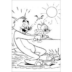 Malvorlage: Tom und Jerry (Karikaturen) #24288 - Kostenlose Malvorlagen zum Ausdrucken