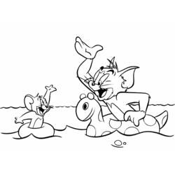 Malvorlage: Tom und Jerry (Karikaturen) #24290 - Kostenlose Malvorlagen zum Ausdrucken