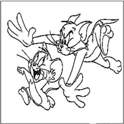Malvorlage: Tom und Jerry (Karikaturen) #24297 - Kostenlose Malvorlagen zum Ausdrucken