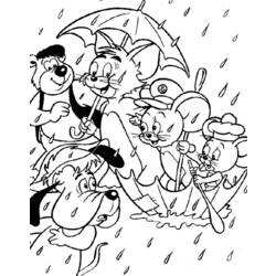 Malvorlage: Tom und Jerry (Karikaturen) #24300 - Kostenlose Malvorlagen zum Ausdrucken
