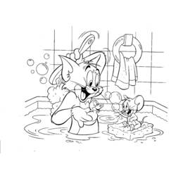 Malvorlage: Tom und Jerry (Karikaturen) #24301 - Kostenlose Malvorlagen zum Ausdrucken