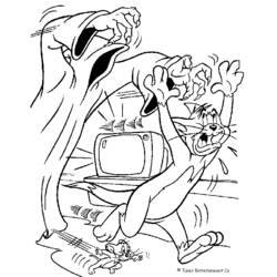 Malvorlage: Tom und Jerry (Karikaturen) #24309 - Kostenlose Malvorlagen zum Ausdrucken