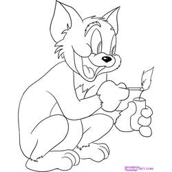 Malvorlage: Tom und Jerry (Karikaturen) #24311 - Kostenlose Malvorlagen zum Ausdrucken