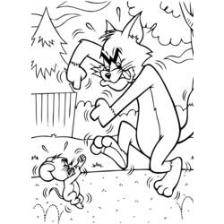 Malvorlage: Tom und Jerry (Karikaturen) #24324 - Kostenlose Malvorlagen zum Ausdrucken