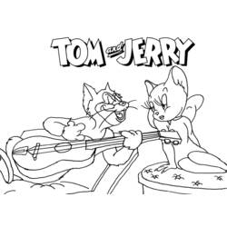 Malvorlage: Tom und Jerry (Karikaturen) #24327 - Kostenlose Malvorlagen zum Ausdrucken