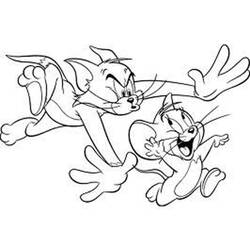 Zeichnungen zum Ausmalen: Tom und Jerry - Kostenlose Malvorlagen zum Ausdrucken