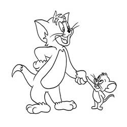 Malvorlage: Tom und Jerry (Karikaturen) #24340 - Kostenlose Malvorlagen zum Ausdrucken