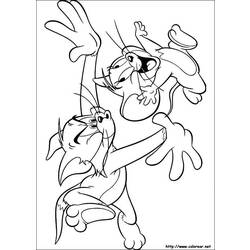 Malvorlage: Tom und Jerry (Karikaturen) #24350 - Kostenlose Malvorlagen zum Ausdrucken