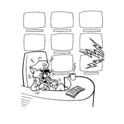 Malvorlage: Tom und Jerry (Karikaturen) #24362 - Kostenlose Malvorlagen zum Ausdrucken