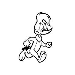 Malvorlage: Woody Woodpecker (Karikaturen) #28406 - Kostenlose Malvorlagen zum Ausdrucken