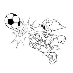 Malvorlage: Woody Woodpecker (Karikaturen) #28411 - Kostenlose Malvorlagen zum Ausdrucken