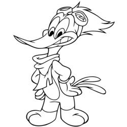 Malvorlage: Woody Woodpecker (Karikaturen) #28421 - Kostenlose Malvorlagen zum Ausdrucken
