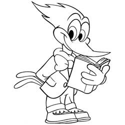 Malvorlage: Woody Woodpecker (Karikaturen) #28427 - Kostenlose Malvorlagen zum Ausdrucken