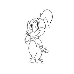 Malvorlage: Woody Woodpecker (Karikaturen) #28435 - Kostenlose Malvorlagen zum Ausdrucken