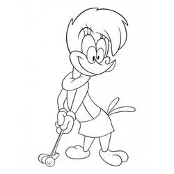 Malvorlage: Woody Woodpecker (Karikaturen) #28438 - Kostenlose Malvorlagen zum Ausdrucken