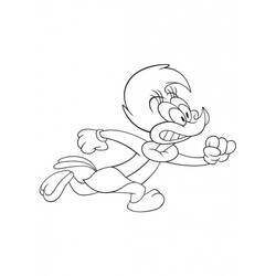 Malvorlage: Woody Woodpecker (Karikaturen) #28447 - Kostenlose Malvorlagen zum Ausdrucken