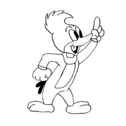 Malvorlage: Woody Woodpecker (Karikaturen) #28461 - Kostenlose Malvorlagen zum Ausdrucken