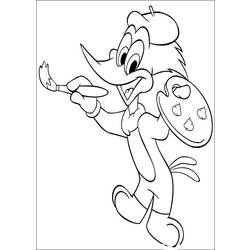Malvorlage: Woody Woodpecker (Karikaturen) #28467 - Kostenlose Malvorlagen zum Ausdrucken
