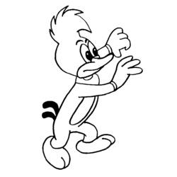 Malvorlage: Woody Woodpecker (Karikaturen) #28493 - Kostenlose Malvorlagen zum Ausdrucken