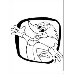Malvorlage: Woody Woodpecker (Karikaturen) #28536 - Kostenlose Malvorlagen zum Ausdrucken