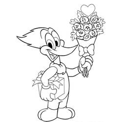 Malvorlage: Woody Woodpecker (Karikaturen) #28586 - Kostenlose Malvorlagen zum Ausdrucken