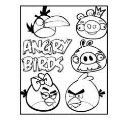 Malvorlage: wütende Vögel (Karikaturen) #25014 - Kostenlose Malvorlagen zum Ausdrucken