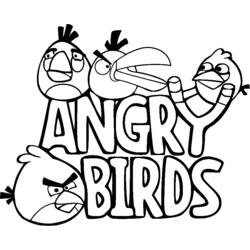 Malvorlage: wütende Vögel (Karikaturen) #25025 - Kostenlose Malvorlagen zum Ausdrucken