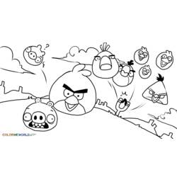Malvorlage: wütende Vögel (Karikaturen) #25051 - Kostenlose Malvorlagen zum Ausdrucken