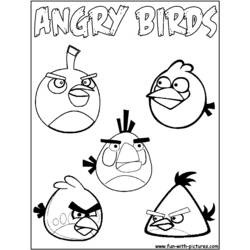 Malvorlage: wütende Vögel (Karikaturen) #25068 - Kostenlose Malvorlagen zum Ausdrucken