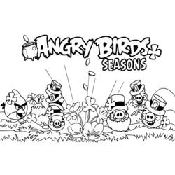 Malvorlage: wütende Vögel (Karikaturen) #25073 - Kostenlose Malvorlagen zum Ausdrucken