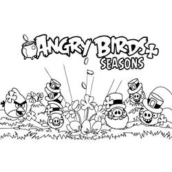 Malvorlage: wütende Vögel (Karikaturen) #25077 - Kostenlose Malvorlagen zum Ausdrucken