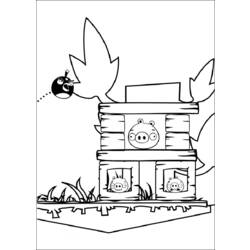 Malvorlage: wütende Vögel (Karikaturen) #25088 - Kostenlose Malvorlagen zum Ausdrucken