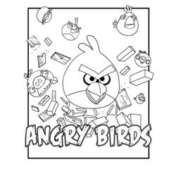 Malvorlage: wütende Vögel (Karikaturen) #25107 - Kostenlose Malvorlagen zum Ausdrucken