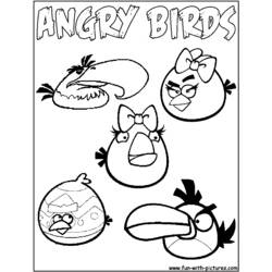Malvorlage: wütende Vögel (Karikaturen) #25127 - Kostenlose Malvorlagen zum Ausdrucken