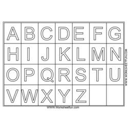 Malvorlage: Alphabet (lehrreich) #124594 - Kostenlose Malvorlagen zum Ausdrucken