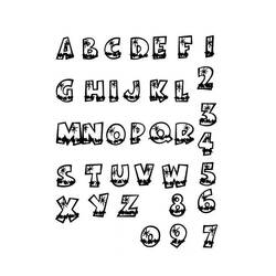 Malvorlage: Alphabet (lehrreich) #124666 - Kostenlose Malvorlagen zum Ausdrucken