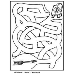 Malvorlage: Labyrinthe (lehrreich) #126462 - Kostenlose Malvorlagen zum Ausdrucken