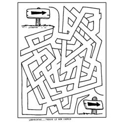 Malvorlage: Labyrinthe (lehrreich) #126478 - Kostenlose Malvorlagen zum Ausdrucken