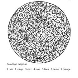 Malvorlage: magische Färbung (lehrreich) #126110 - Kostenlose Malvorlagen zum Ausdrucken