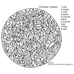 Malvorlage: magische Färbung (lehrreich) #126172 - Kostenlose Malvorlagen zum Ausdrucken