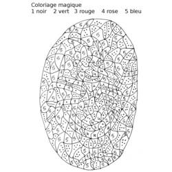 Malvorlage: magische Färbung (lehrreich) #126179 - Kostenlose Malvorlagen zum Ausdrucken