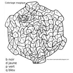 Malvorlage: magische Färbung (lehrreich) #126189 - Kostenlose Malvorlagen zum Ausdrucken