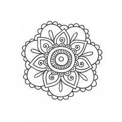 Malvorlage: Blumen-Mandalas (Mandalas) #117034 - Kostenlose Malvorlagen zum Ausdrucken