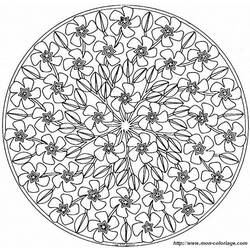 Malvorlage: Blumen-Mandalas (Mandalas) #117038 - Kostenlose Malvorlagen zum Ausdrucken
