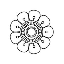 Malvorlage: Blumen-Mandalas (Mandalas) #117042 - Kostenlose Malvorlagen zum Ausdrucken