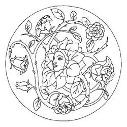 Malvorlage: Blumen-Mandalas (Mandalas) #117048 - Kostenlose Malvorlagen zum Ausdrucken