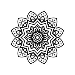 Malvorlage: Blumen-Mandalas (Mandalas) #117051 - Kostenlose Malvorlagen zum Ausdrucken
