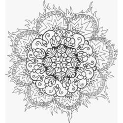 Malvorlage: Blumen-Mandalas (Mandalas) #117089 - Kostenlose Malvorlagen zum Ausdrucken