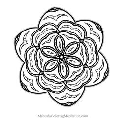 Malvorlage: Blumen-Mandalas (Mandalas) #117102 - Kostenlose Malvorlagen zum Ausdrucken