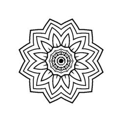 Malvorlage: Blumen-Mandalas (Mandalas) #117121 - Kostenlose Malvorlagen zum Ausdrucken